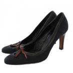 グッチ GUCCI GG柄 パンプス は9ヒール シェリーリボン 36.5C 黒 147720 /KH レディース