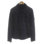 ショッピングプラダ プラダ PRADA ダウンジャケット ブルゾン ニット切替 ナイロン ジップアップ 44 紺 ネイビー SGN770 /KU メンズ