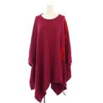 フェンディ FENDI ニットポンチョ カシミヤ混 ロゴ 5 ピンク JKOXV F18 /KH レディース