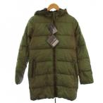 ショッピングkappa デュベティカ DUVETICA KAPPA ダウンコート ロング ジップアップ フード ナイロン 40 グリーン /BM メンズ