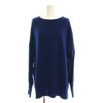 イエナ IENA カシミヤBIGボートネックプルオーバー ニット セーター F 青 紺 長袖 210809004055040 /YM レディース