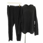 ショッピングエヴァ エヴァムエヴァ evam eva ヴィー vie ニットパーカー 長袖 プレスウールパンツ ニットパンツ イージー チャコールグレー レディース