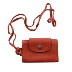ショッピングロンシャン ロンシャン LONGCHAMP ルプリアージュ カードケース 小銭入れ オレンジ /SS ■OS レディース