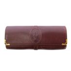  Cartier Cartier очки кейс очки кейс складывающийся пополам one цвет кожа Logo бордо /BB #OH женский 