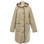 マッキントッシュフィロソフィー MACKINTOSH PHILOSOPHY キルティングコート フード ロング 38 ベージュ