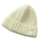 バトナー BATONER ニット帽 ニットキャップ 帽子 リブ アルパカ ウール混 F アイボリー /MI レディース