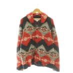 ショッピングラルフ デニム&サプライ ラルフローレン DENIM & SUPPLY RALPH LAUREN カーディガン ニット 長袖 ネイティブ柄 総柄 オレンジ 黒 グレー /CX  メン