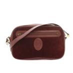 カルティエ Cartier マストライン ショルダーバッグ スエード レザー ボルドー /YT ■OH レディース