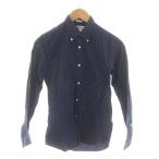 ショッピングINDIVIDUALIZED インディビジュアライズドシャツ INDIVIDUALIZED SHIRTS カジュアルシャツ 長袖 14/30 紺 ネイビー ドット柄 /RR メンズ