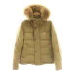 ダントン DANTON FAUX FUR HOODED DOWN JACKET ダウンジャケット アウター 34 ベージュ JD-8931 /CX ■OS レディース