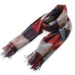 ジョンストンズオブエルガン Johnstons of Elgin マフラー フリンジ カシミヤ チェック柄 マルチカラー /BB レディース