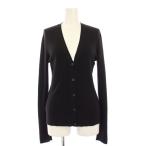 ショッピングプラダ プラダ PRADA ニットカーディガン 長袖 カシミヤシルク 42 黒 ETB0056 /KH レディース