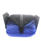 サルヴァトーレフェラガモ Salvatore Ferragamo ガンチーニ ショルダーバッグ ナイロン 青 ブルー 黒 ブラック /AN39 ■OH レディース