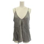  не использовался товар Zara ZARA атлас топ безрукавка M серый /*G женский 