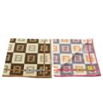 未使用品 フェンディ FENDI ズッカ柄 スカーフ 2点セット 総柄 ピンク 茶 ブラウン /AN50 ■OH レディース