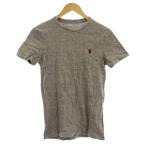 ポロ ラルフローレン POLO RALPH LAUREN Tシャツ XS グレー ラウンドネック ロゴ刺繍 半袖 /JP レディース