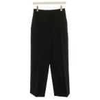 未使用品 ザラ ZARA パンツ スラックス S 黒 ブラック 無地 タック入り 2020/521/800 /YM レディース