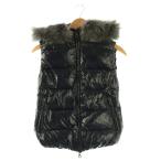 デュベティカ DUVETICA ダウンベスト ファー ジャケット 40 紺 /NR ■OS レディース