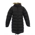 ザノースフェイス THE NORTH FACE ヌプシロングコート ダウン アウター ジップアップ フード フェイクファー ロゴ 刺繍 ナイロン M 黒