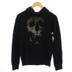 ショッピングスカル ヒステリックグラマー HYSTERIC GLAMOUR パーカー スウェット トレーナー プルオーバー 長袖 スカル ハート デザイン F 黒 レディース