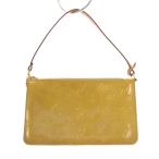 ショッピングルイヴィトン ルイヴィトン LOUIS VUITTON モノグラム レキシントン ヴェルニ アクセサリーポーチ ハンドバッグ 黄色 M91058 /KH ■OH レディース