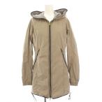 未使用品 デュベティカ DUVETICA ACESO フーディコート フルジップ ミドル丈 42 ベージュ /KH レディース