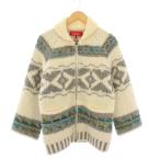 コーヘン Coohem SHETLAND COWICHAN ニットカウチン カーディガン 長袖 36 アイボリー /KH レディース