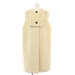 ヨリ yori もこもこロングジレ ベスト ボア F 白 YR2225-135AW-3 /KH レディース