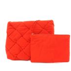 ボッテガヴェネタ BOTTEGA VENETA マキシイントレチャート パテッド クラッチバッグ パーティバッグ セカンドバッグ 赤 /KH ■OH レディー