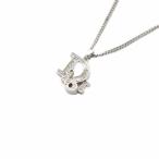 ショッピングdior クリスチャンディオール Christian Dior ロゴネックレス ペンダント ラインストーン シルバーカラー /KH ■OH レディース