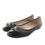 サルヴァトーレフェラガモ Salvatore Ferragamo ガンチーニ パンプス ラウンドトゥ 7 黒 ブラック /AN2 レディース