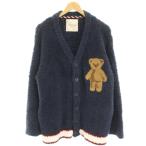  Gelato Pique Homme HOLIDAY LOVERS 22AW джелато Bear ... кардиган салон одежда часть магазин надеты Night одежда вязаный длинный рукав M темно-синий 