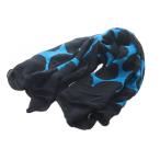 グッチ GUCCI スカーフ ポケットチーフ 絹 シルク 青 黒 ブラック ドット柄 /RI ■OS ■OH レディース