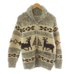 スワン SWAN カナディアンセーター カウチンニット セーター ベージュ グレー /AN52 メンズ