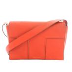 トリーバーチ TORY BURCH ブロックTペブルドレザーショルダーバッグ レザー ロゴ箔押し オレンジ 10005617 /YT レディース