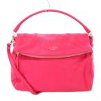 ケイトスペード KATE SPADE 2WAY ワンハンドバッグ ショルダーバッグ レザー ロゴ ワンポイント ピンク /BB レディース