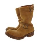 アディクトクローズ ADDICT CLOTHES エンジニアブーツ スエード ミドル丈 7.5 茶 /KH メンズ