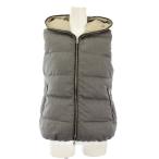 デュベティカ DUVETICA FEBEDUE ダウンベスト フーディ フルジップ 40 グレー /KH レディース