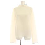 ノーブル NOBLE 23SS メローブラウス カットソー 白 ホワイト 長袖 モックネック 23051240915110 /HN レディース