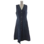 グレースコンチネンタル GRACE CONTINENTAL 24AW デニムノースリーブロングワンピース 36 青 ブルー 0124431045 /AN13 レディース