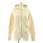 ドレステリア DRESSTERIOR ジップアップ パーカー 長袖 裏起毛 2 白 ホワイト /KU レディース