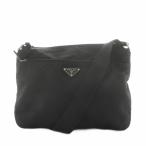 プラダ PRADA 三角プレート トライアングルロゴ ショルダーバッグ ナイロン 黒 ブラック /AN58 ■OH レディース