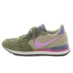 ナイキ NIKE インターナショナリスト INTERNATIONALIST スニーカー シューズ 22.5cm カーキ ピンク 629684-303 /AN33 レディース