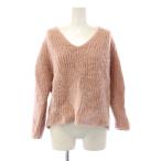ショッピングロンハーマン ロンハーマン Ron Herman RHC ニット セーター 長袖 Vネック ショート丈 ワンカラー ウール アルパカ混 XS ピンク /BB レディース