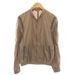 サルヴァトーレフェラガモ Salvatore Ferragamo ナイロンジャケット ブルゾン アウター 52 茶 ブラウン グレー 14S916 /YT メンズ