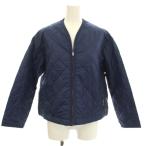 ラベンハム LAVENHAM キルティングジャケット ノーカラー ジャケット 36 ネイビー 紺 /☆G レディース