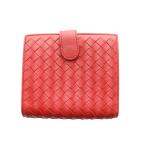 ボッテガヴェネタ BOTTEGA VENETA イントレチャート 二つ折り財布 赤 レッド /SS ■OS ■OH レディース