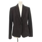 ザラ ZARA ジャケット 上着 36 黒 ドット柄 ノッチドラペル 長袖 /JP レディース