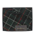 ラルフローレン RALPH LAUREN ひざ掛け 膝掛け ひざかけ ブランケット フリンジ チェック柄 緑 グリーン /BB レディース