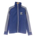 ショッピングau アディダス adidas トラックジャケット 青 ブルー スタンドカラー フルジップ /AU レディース
